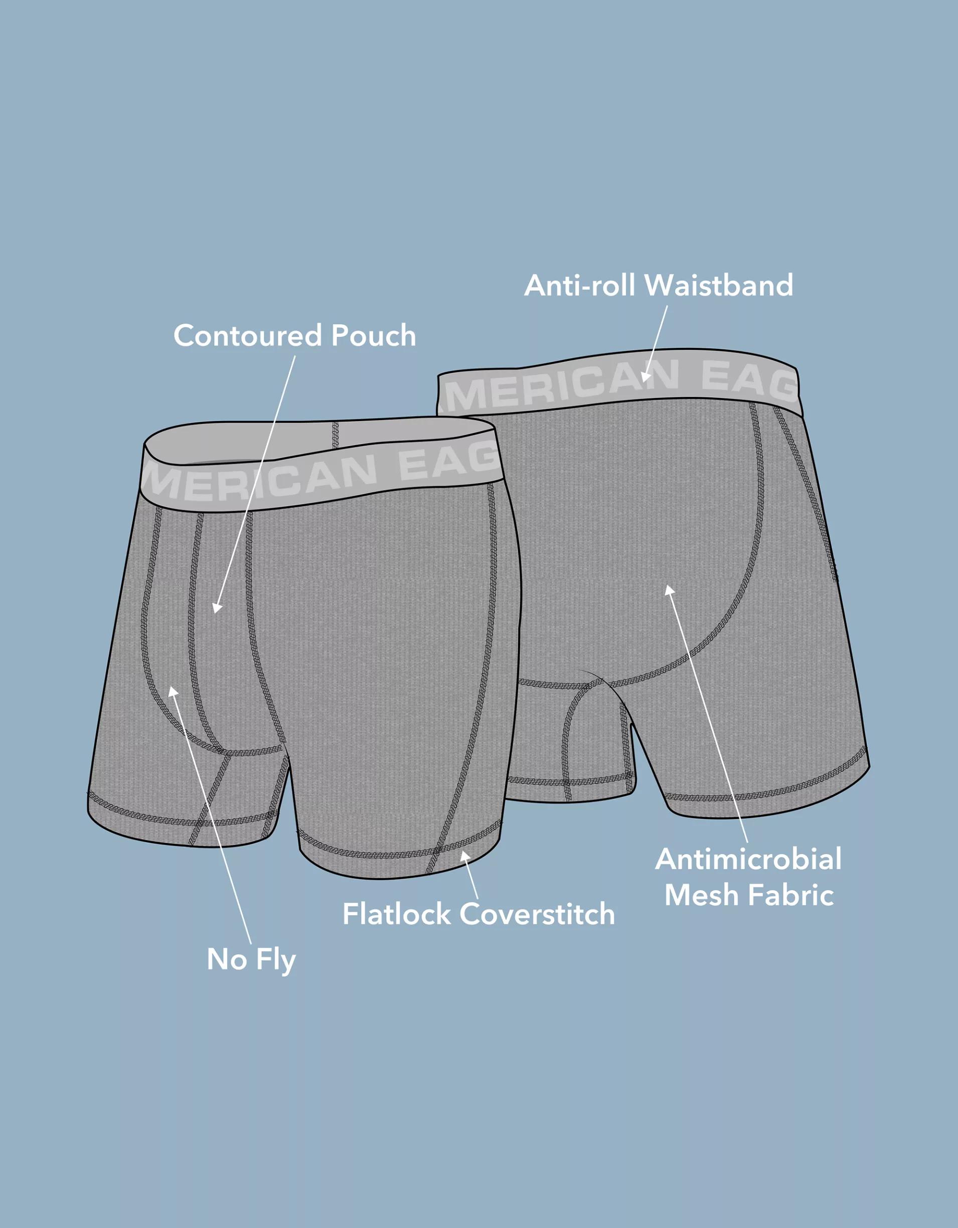 AEO Men's 6" Temp Tech Cooling Mesh Boxer Brief Product Image