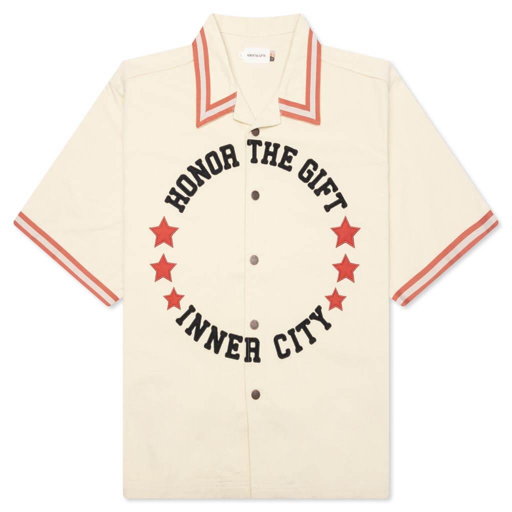 Tradition S/S Snap Up - Bone Male Product Image