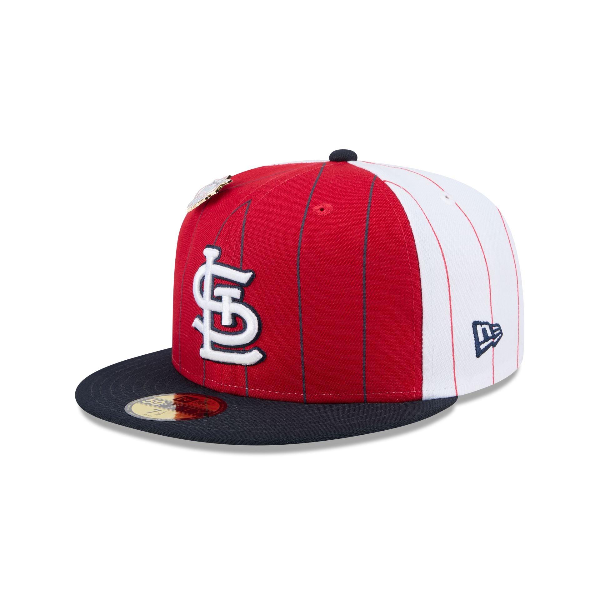 St. Louis Cardinals Pinstripe League Pin 59FIFTY Fitted Hat Male Product Image