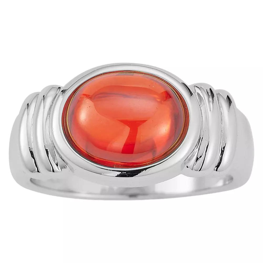 WINX Oval Bold Cubic Zirconia Ring, Womens Silver Tone Product Image