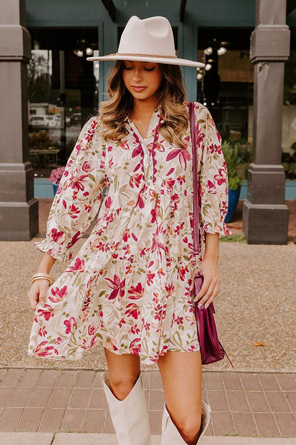 Sangria Sippin' Floral Mini Dress Product Image