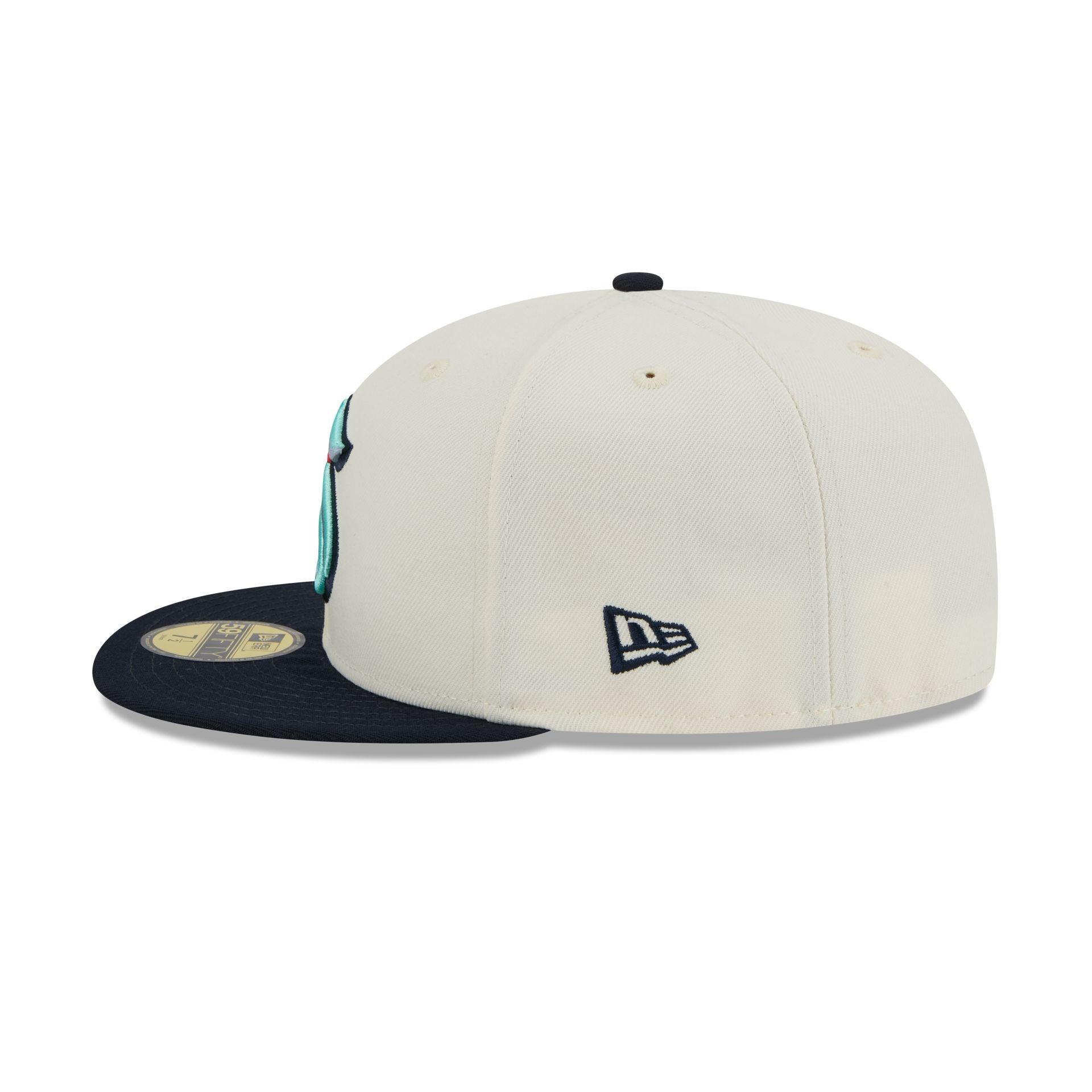 Seattle Kraken Chrome White 59FIFTY Fitted Hat Male Product Image