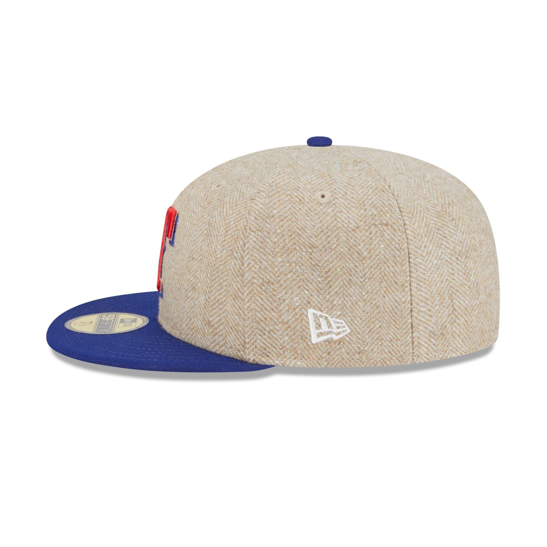 Texas Rangers Herringbone Moon 59FIFTY Fitted Hat Male Product Image