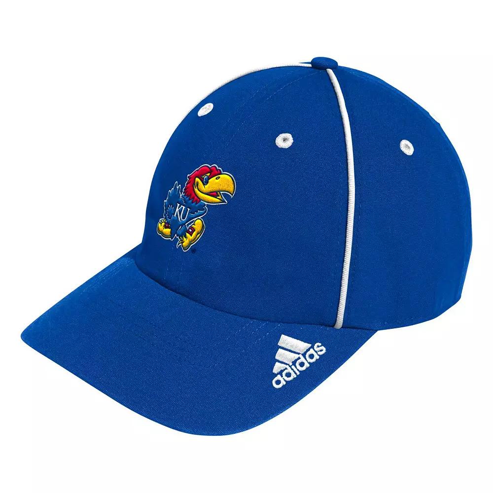 Men's adidas Royal Kansas Jayhawks Locker Room Athlete Pack Slouch Adjustable Hat, Blue Product Image