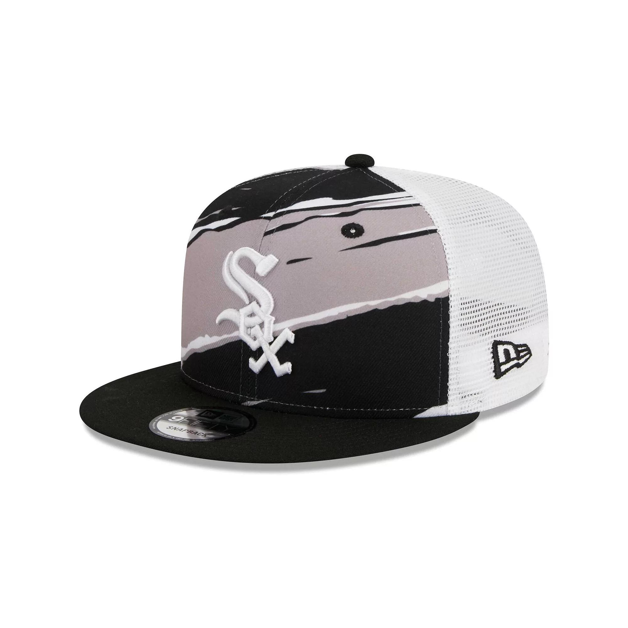 Men's New Era Black Chicago White Sox Tear Trucker 9FIFTY Snapback Hat Product Image