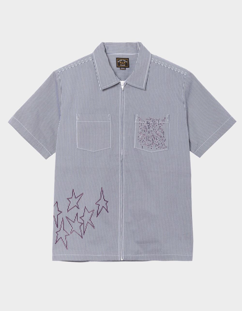 DARK SEAS Nelson Mens Zip-Up Shirt - WHITE/MULTI Product Image