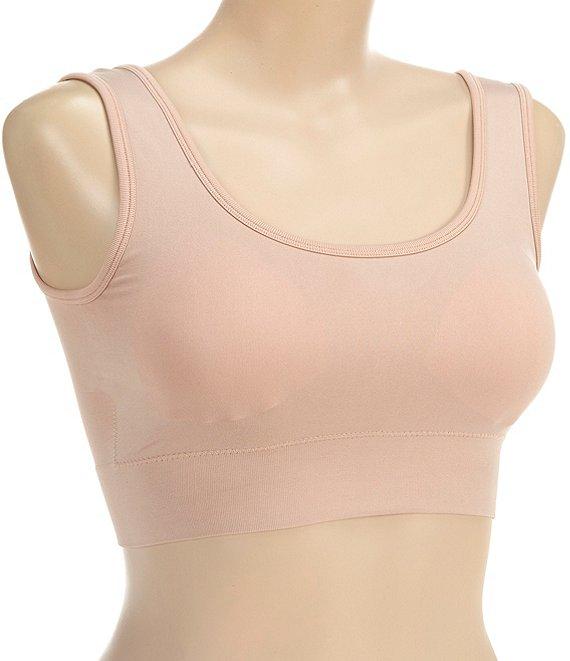 Modern Movement Scoop Neck Seamless Cropped Tank Product Image
