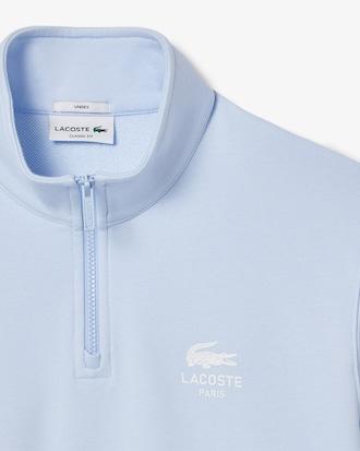 High Neck Zip-Up Print Sweatshirt Product Image