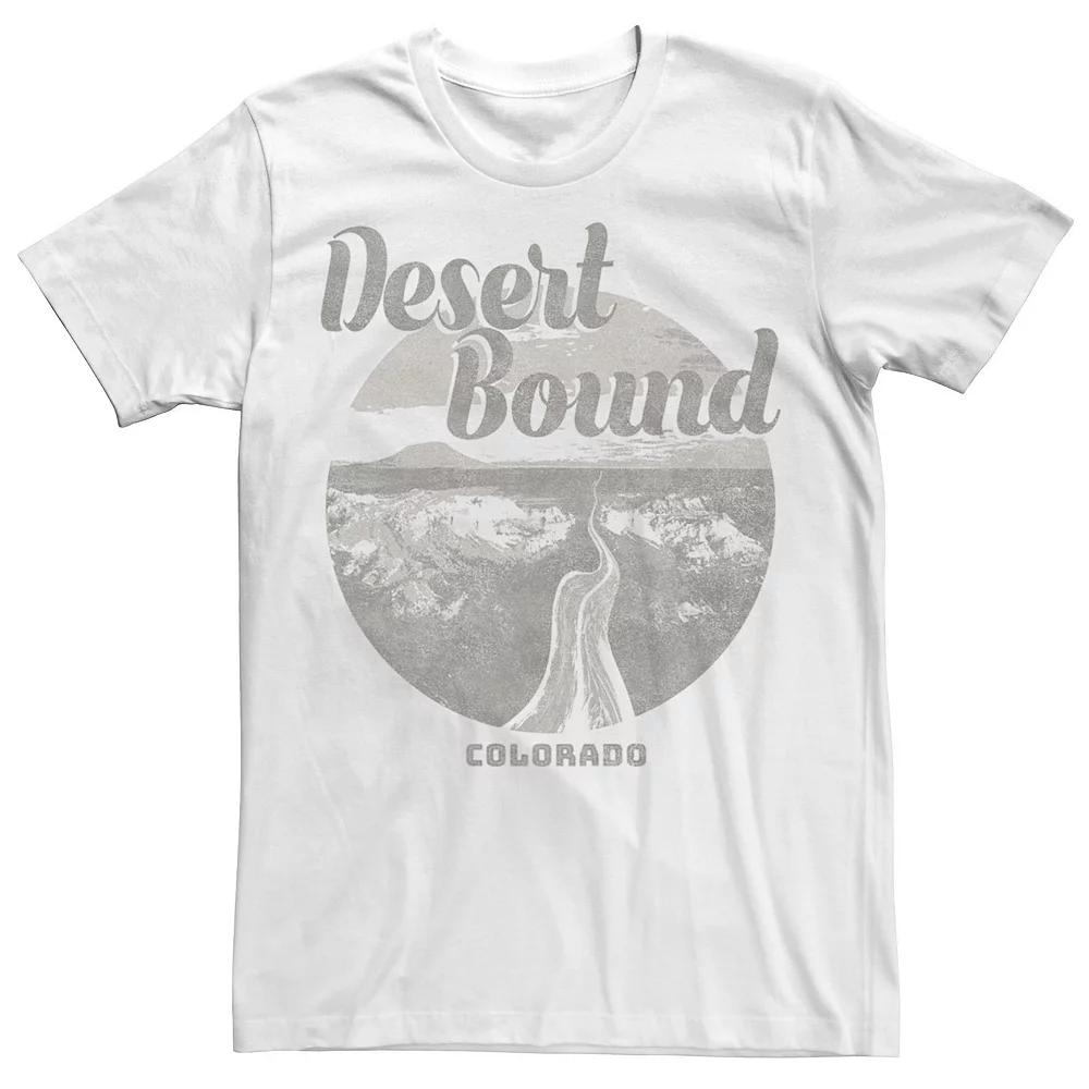 Men's Desert Bound Colorado Gray Logo Tee, Size: XL, White Product Image