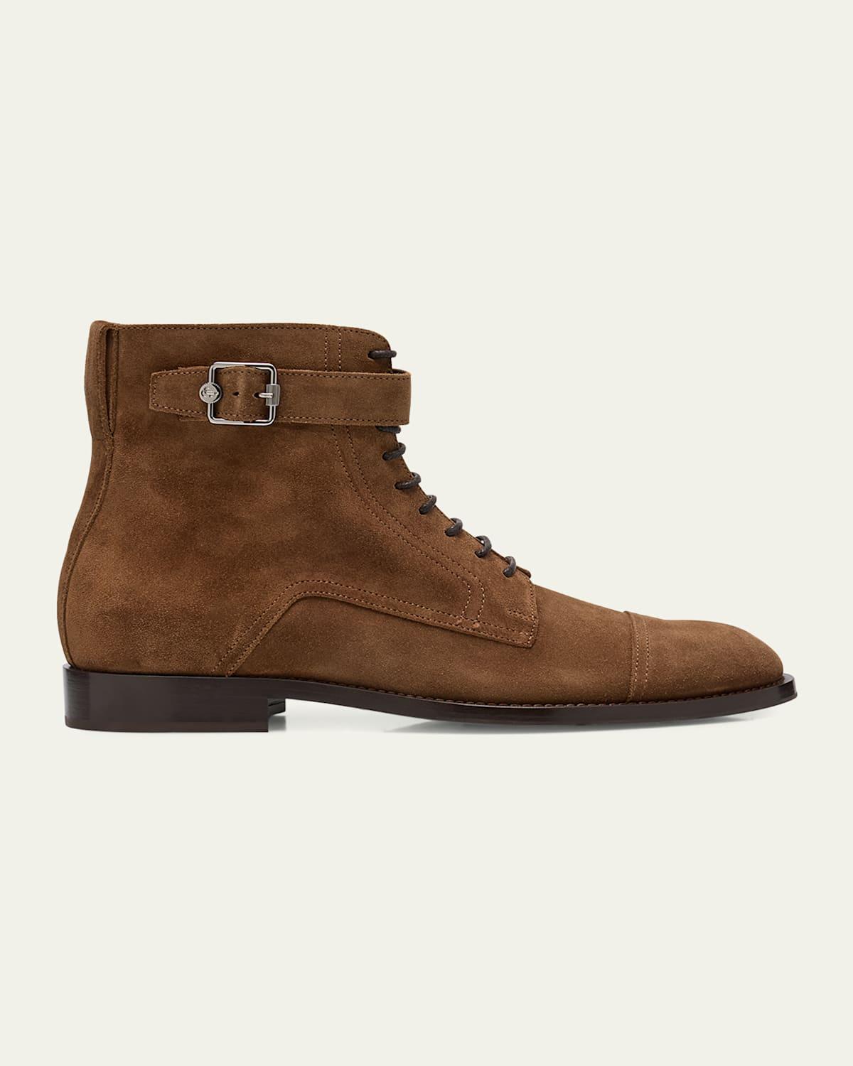 Mens Finnion Lace-Up Buckle Boots Product Image