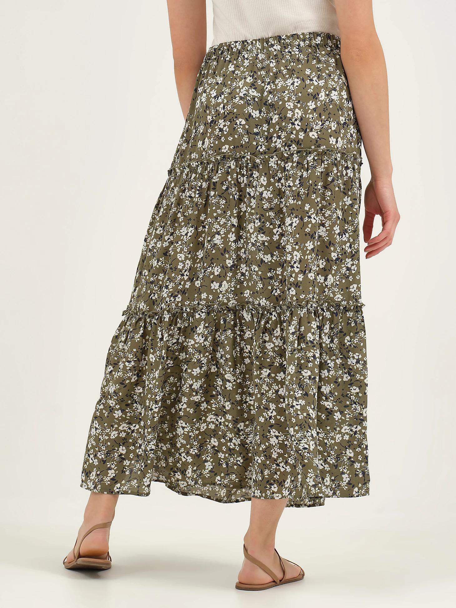 Women's Long Tiered Floral Skirt | Women's Skirts & Dresses | Lee® Product Image