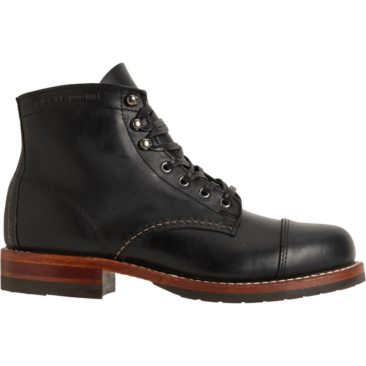 Wolverine 1000 Mile Light-Tread Sole Boots - Leather , Factory Seconds (For Men) Product Image