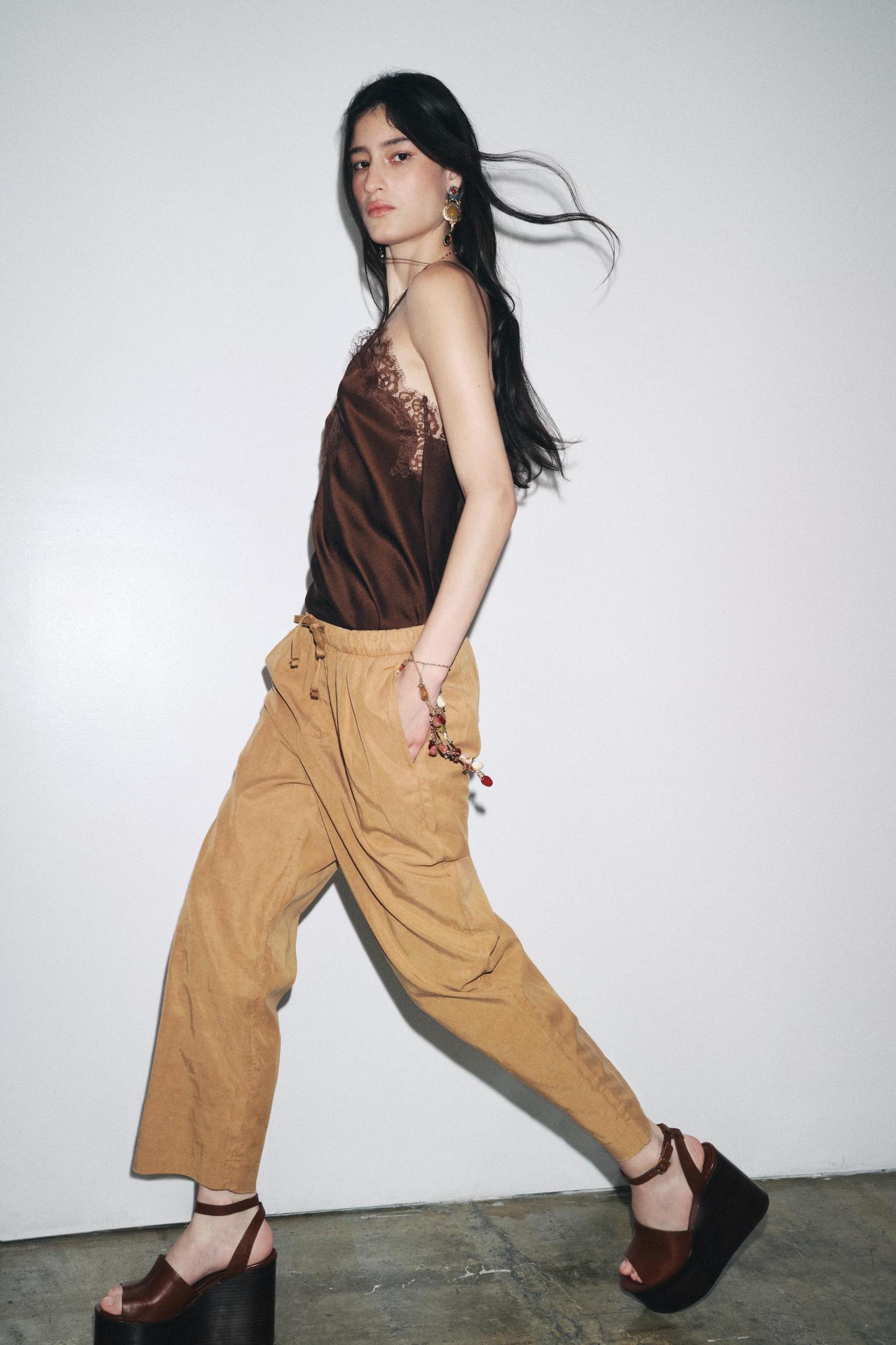 ZW COLLECTION WIDE LEG JOGGER PANTS Product Image