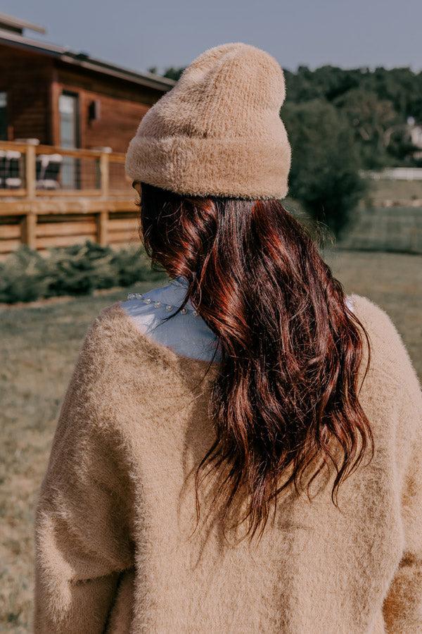 Snowy Afternoon Ultra Soft Beanie in Iced Latte Product Image