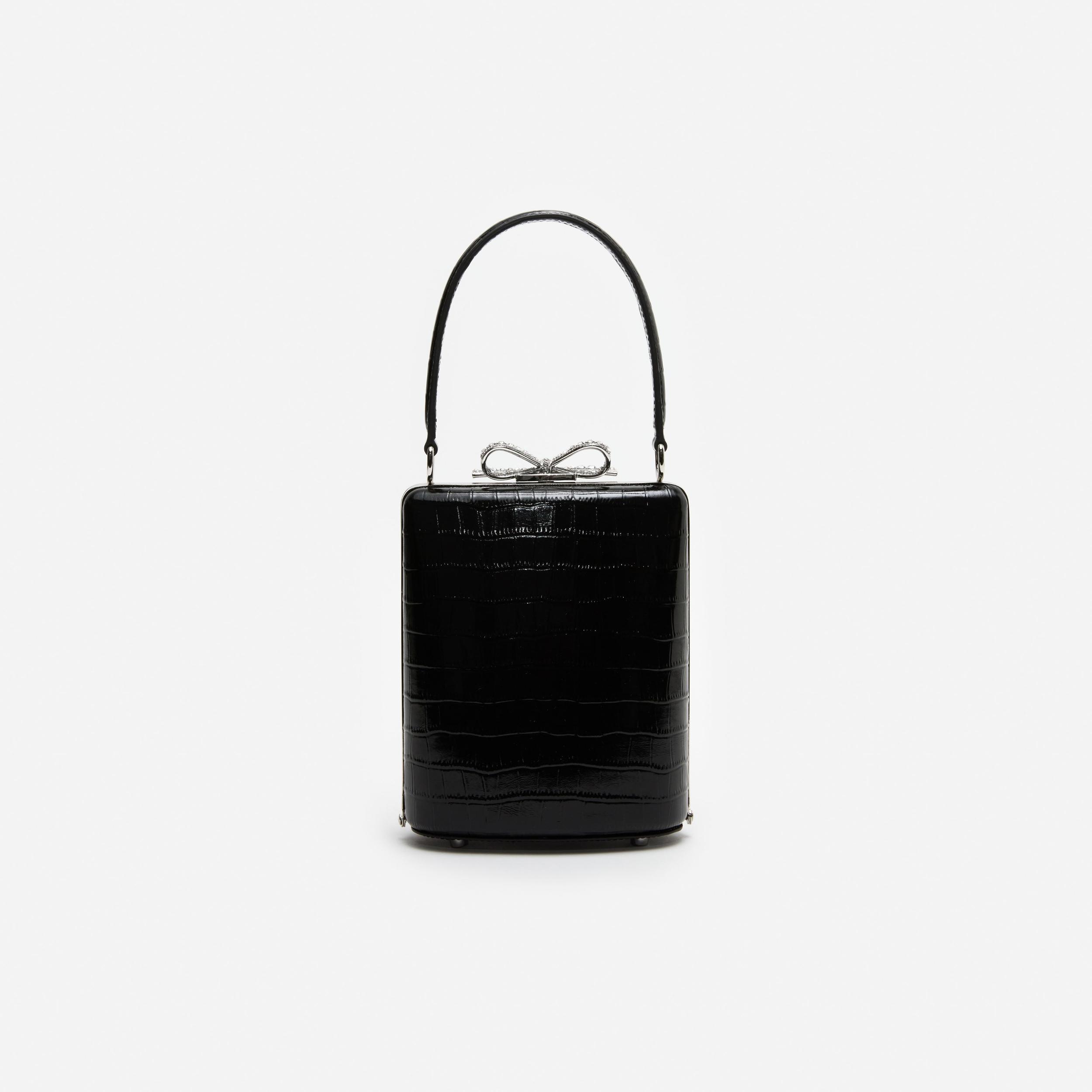 Black Croc Mini Bag Product Image