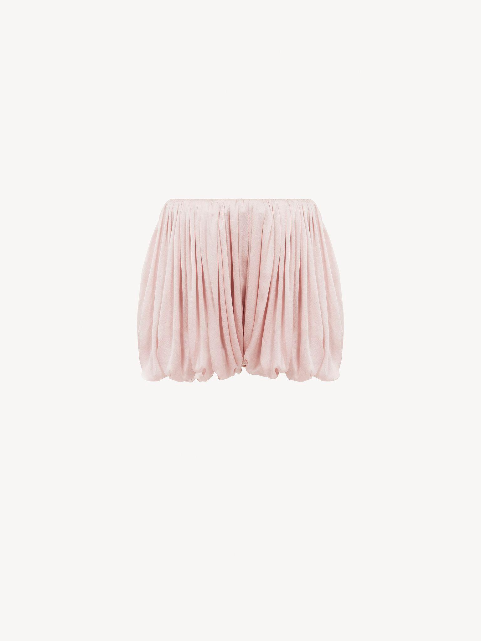 Mini bloomer shorts in silk charmeuse Product Image
