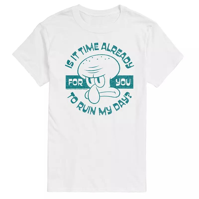 Big & Tall Spongebob SquarePants Squidward Ruin Graphic Tee, Men's,  Product Image