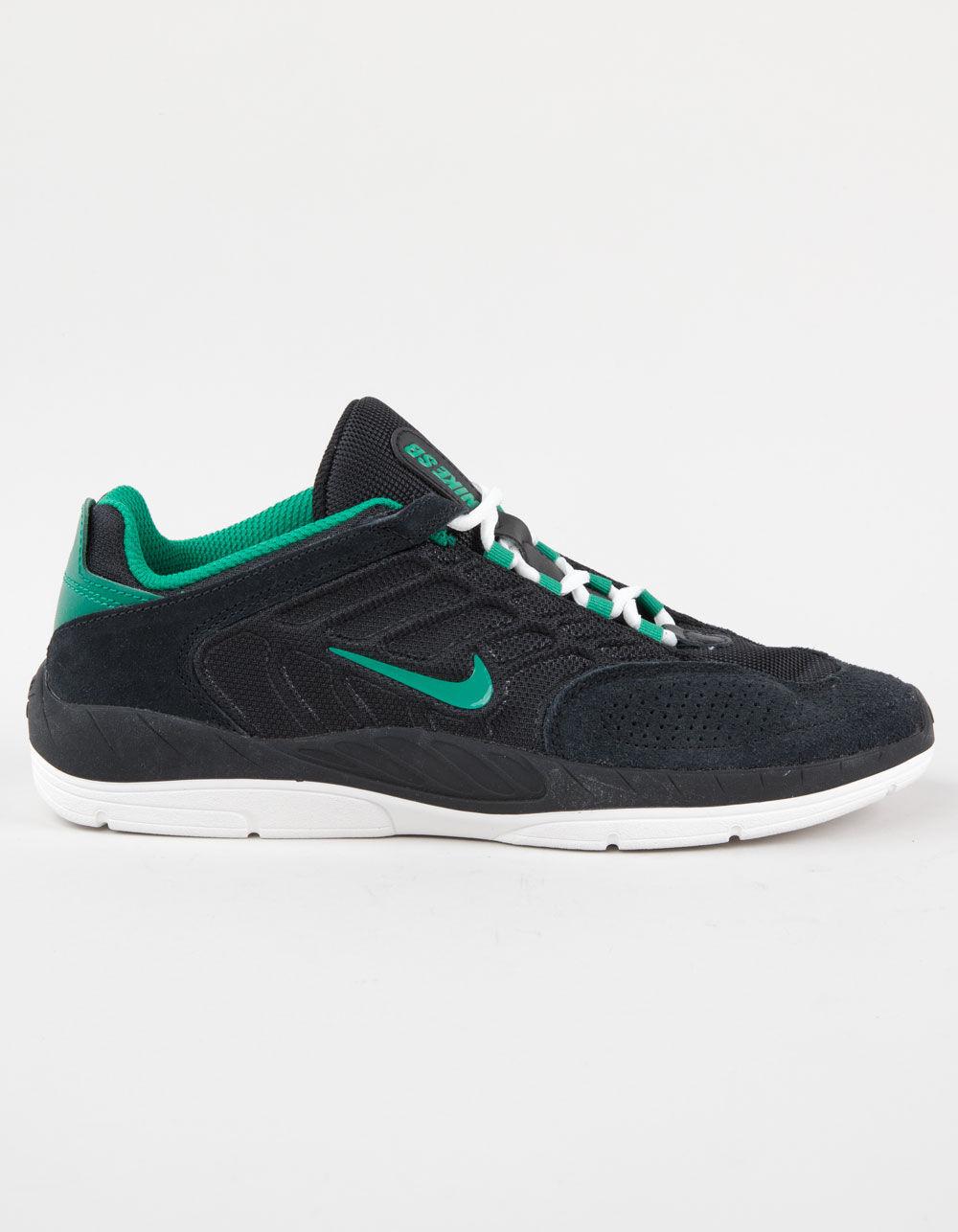 NIKE SB Vertebrae Skate Shoes - Black Green Product Image