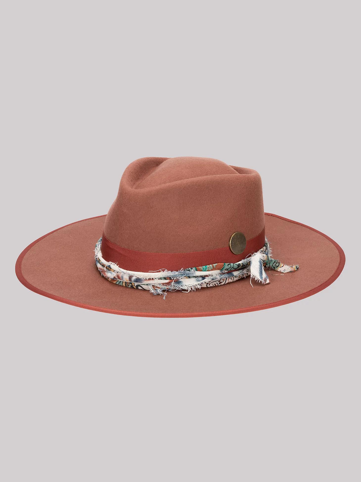 Women's Silk Band Cowboy Hat | Women's ACCESSORIES | Wrangler® Product Image