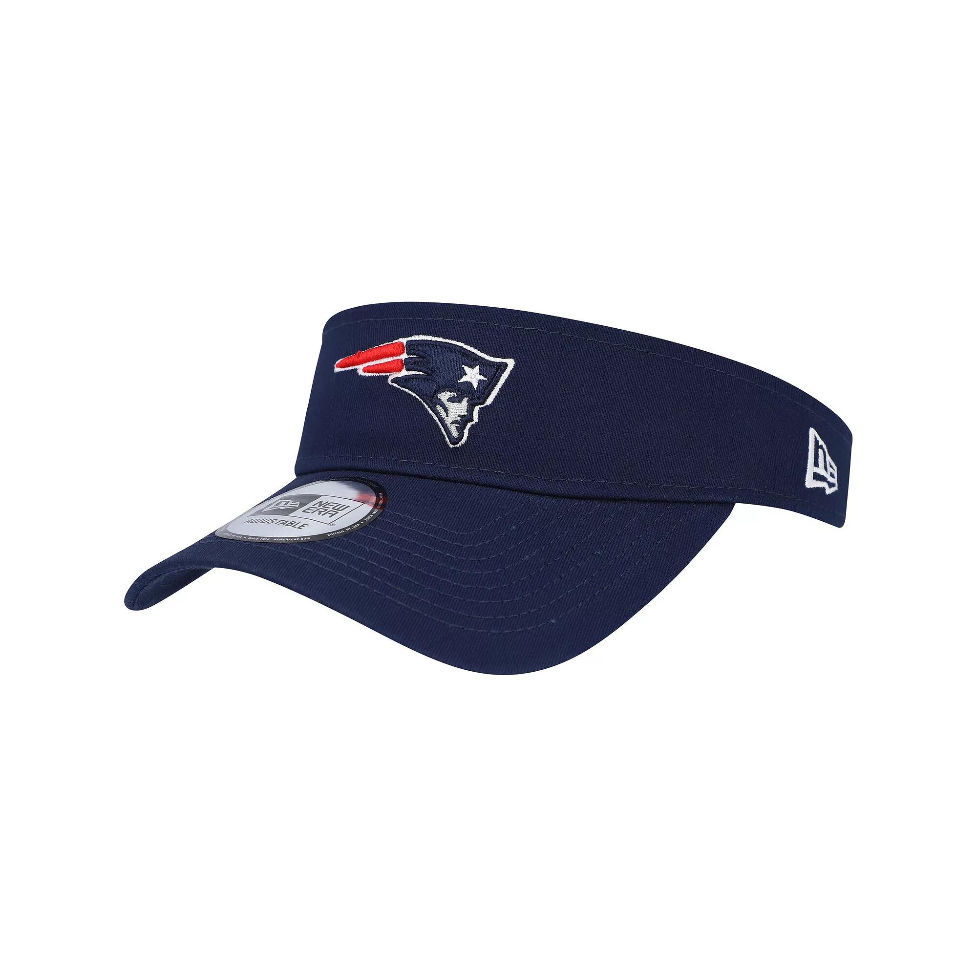 Men's New Era Navy New England Patriots Main Adjustable Visor, Blue Product Image