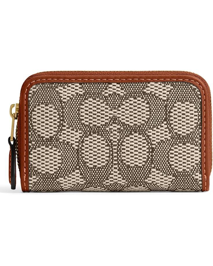 Small Zip Around Card Case with Pillow Quilting Product Image