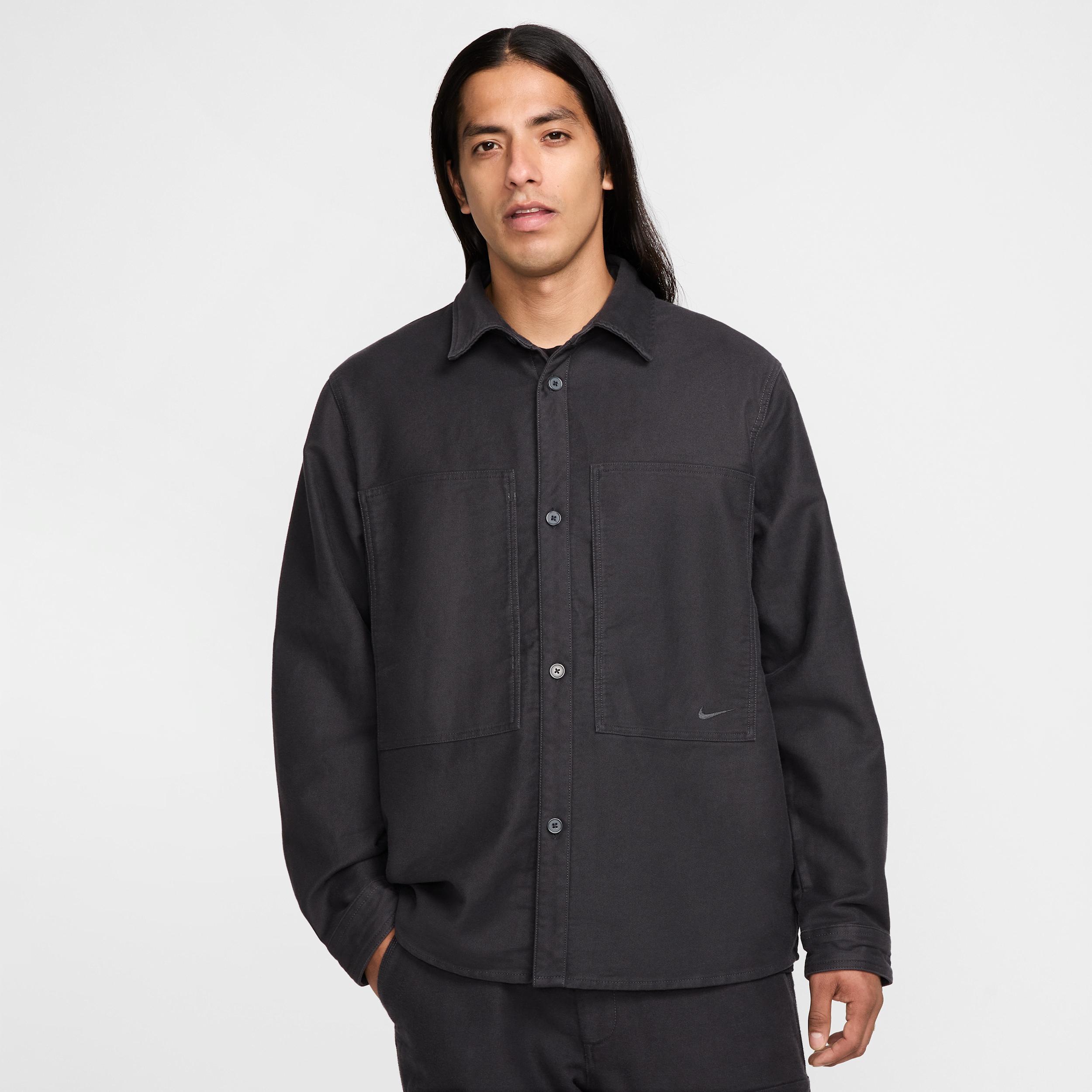 Nike Mens Life Long-Sleeve Chamois Field Shirt | FB7742-060 Product Image