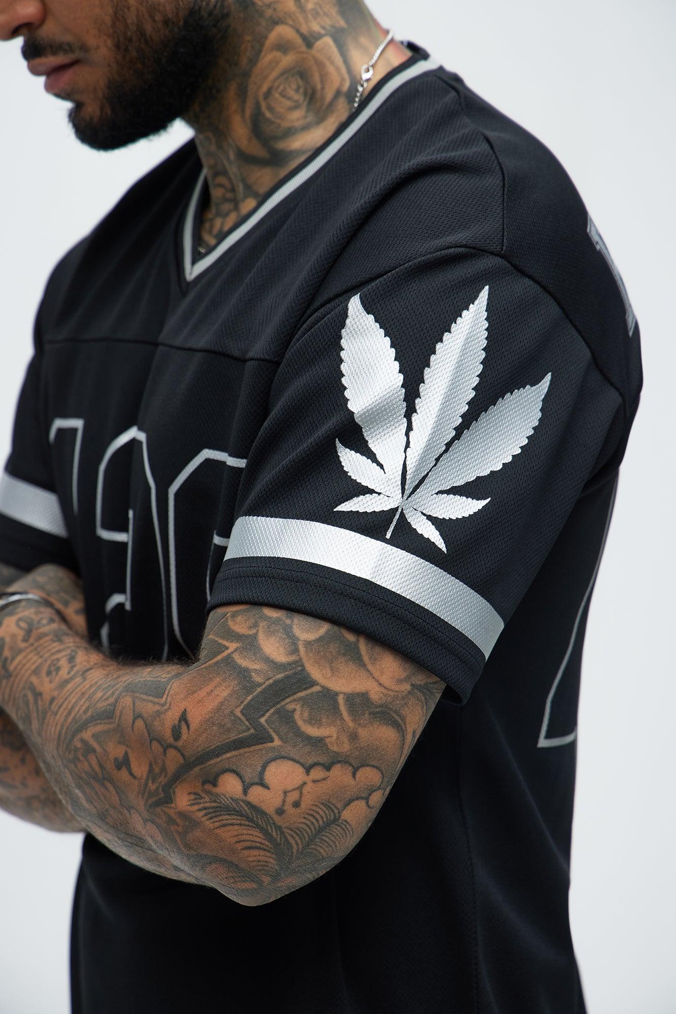 420 Mesh Football Jersey - Black Product Image