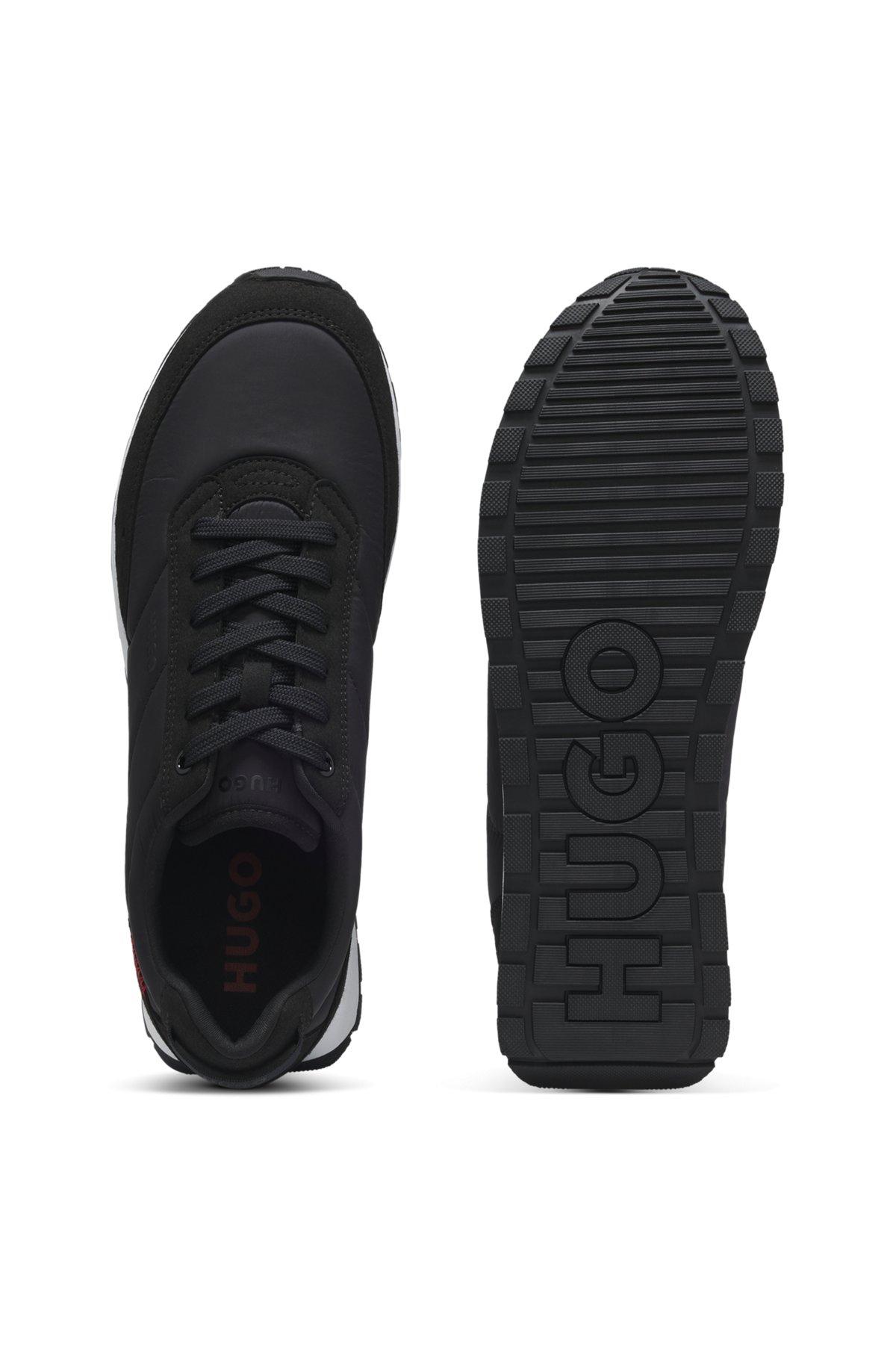 Retro-inspired trainers with faux suede Product Image