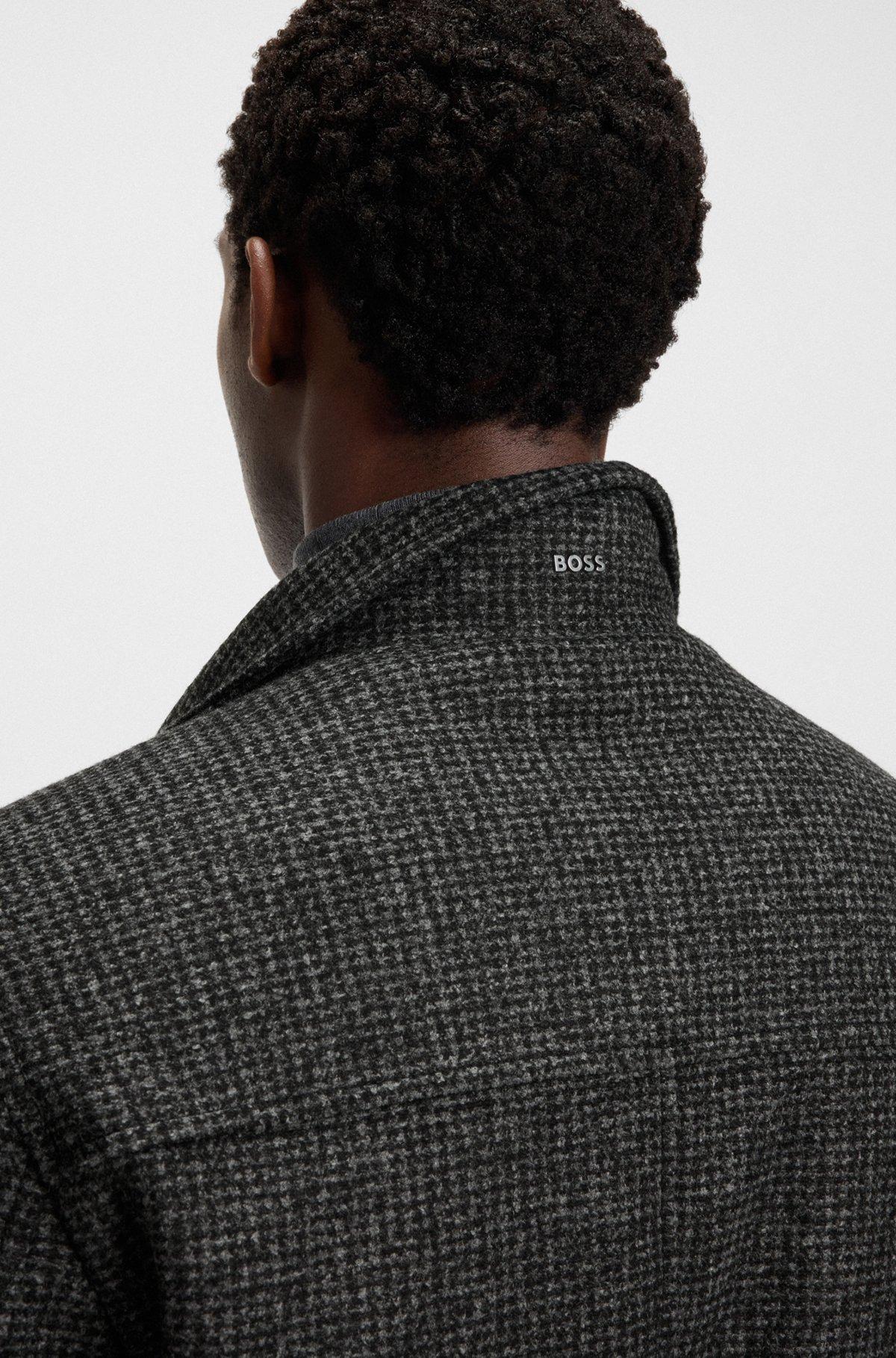 Regular-fit coat with inner layer Product Image