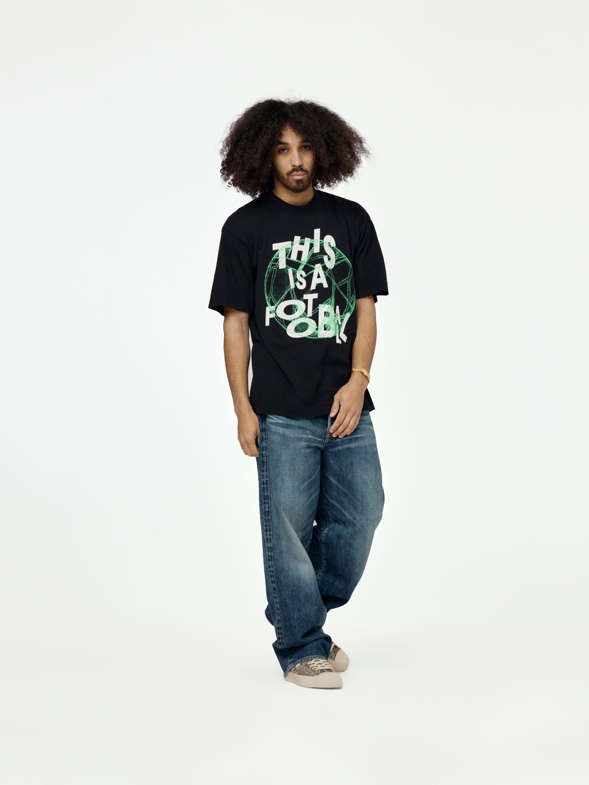 This is a Football Tee (Vintage Black) Product Image