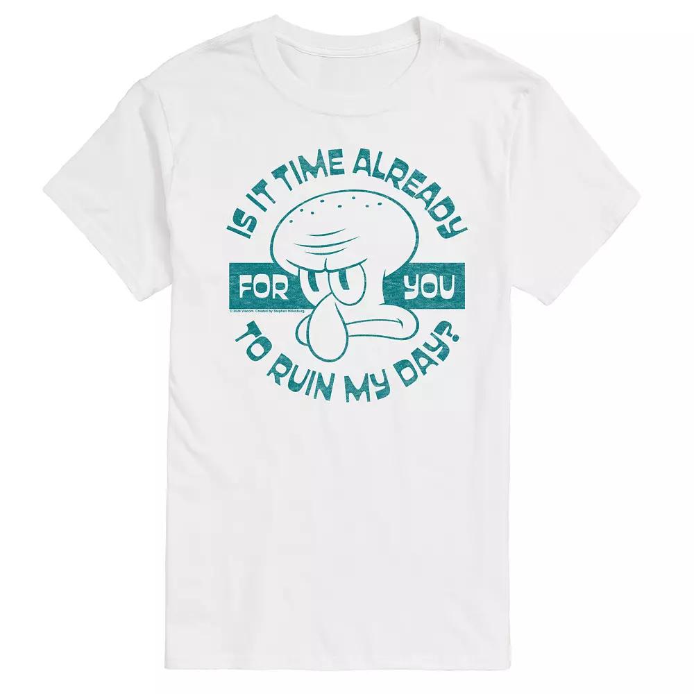 Big & Tall Spongebob SquarePants Squidward Ruin Graphic Tee, Men's,  Product Image