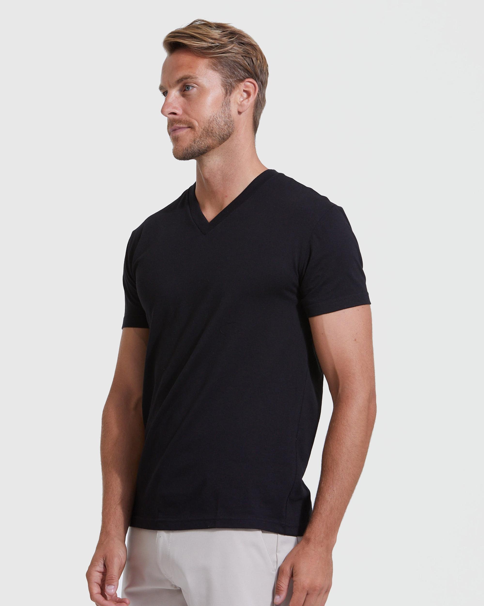 Black Classic V-Neck 6-Pack Product Image