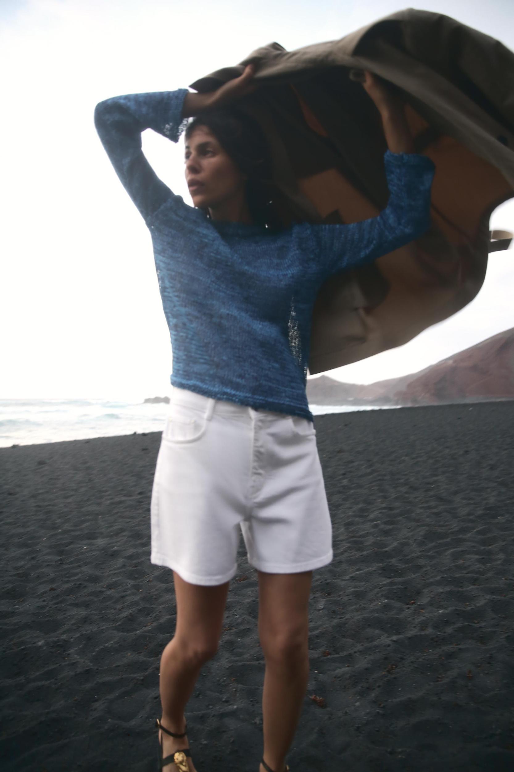 RIBBON TRIM KNIT SWEATER Product Image