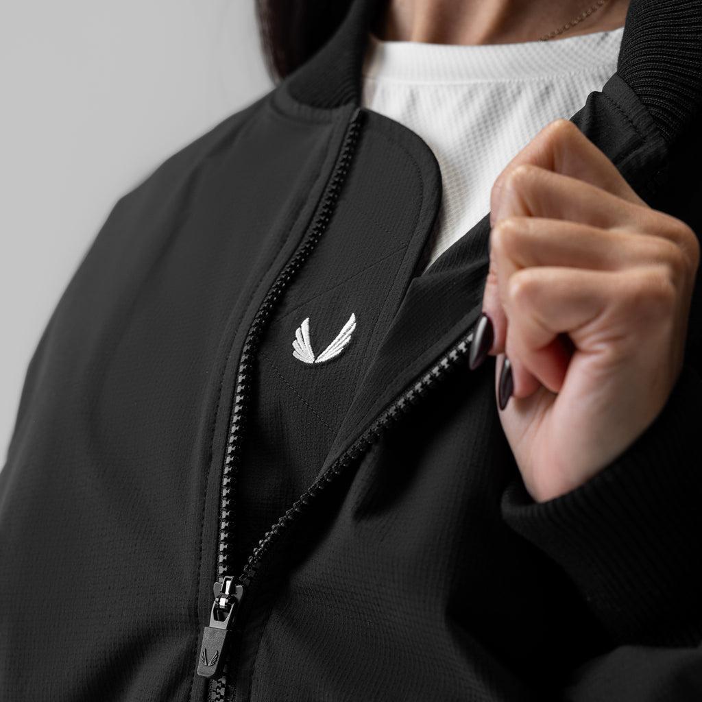 1004. Women's Sherpa-Lined Insulated Bomber Jacket - Black Female Product Image