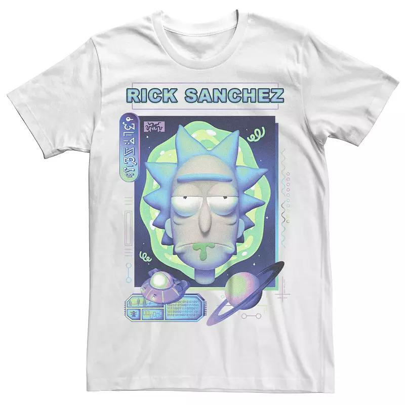 Men's Rick And Morty Sanchez Big Face Tee, Size: XXL, White Product Image