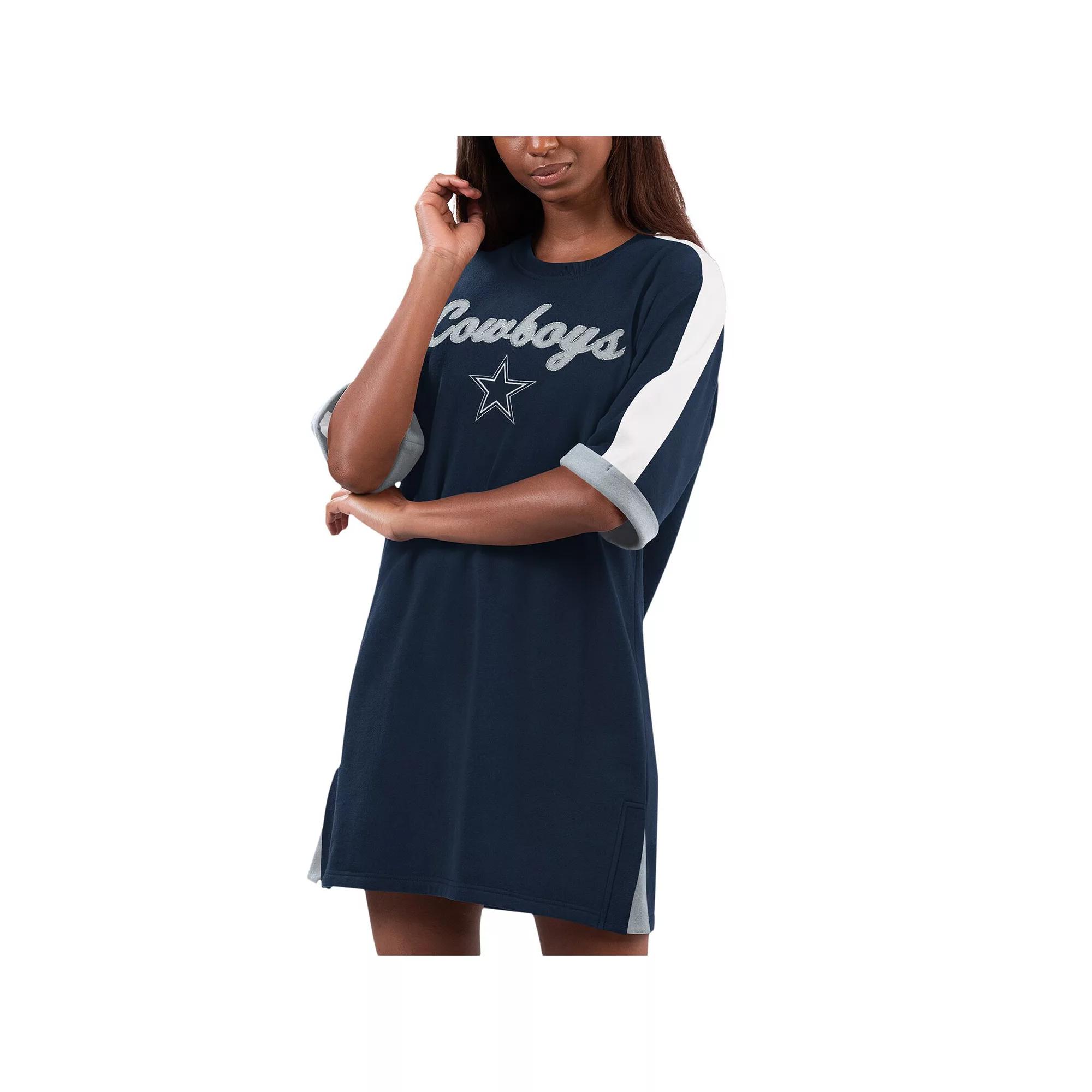 Women's G-III 4Her by Carl Banks Navy Dallas Cowboys Flag Sneaker Dress, Size: 2XL, Blue Product Image