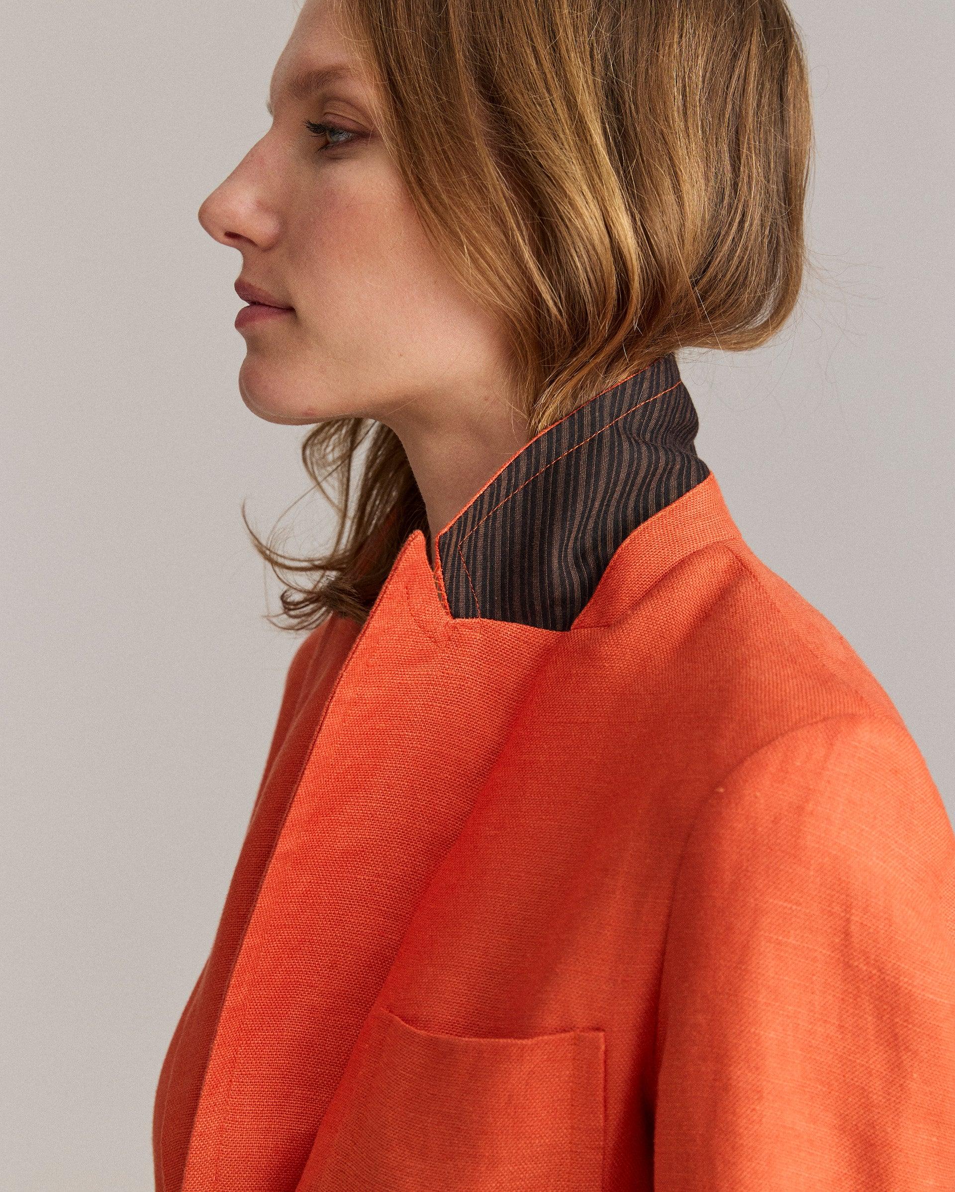 Linen Two Button Blazer -  Product Image