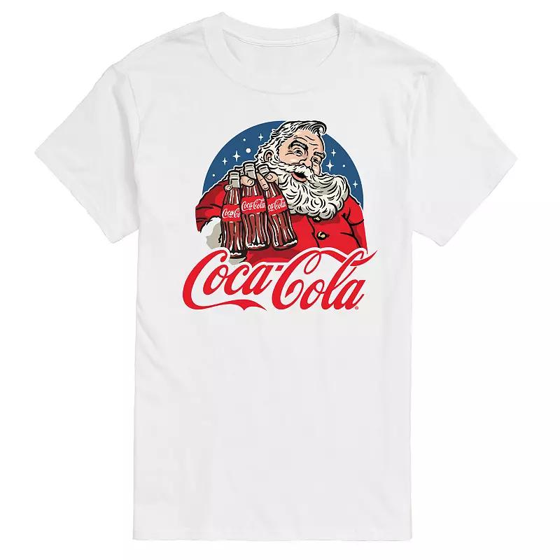 Big & Tall Coca-Cola Vintage Santa & Coke Bottles Graphic Tee, Men's,  Product Image
