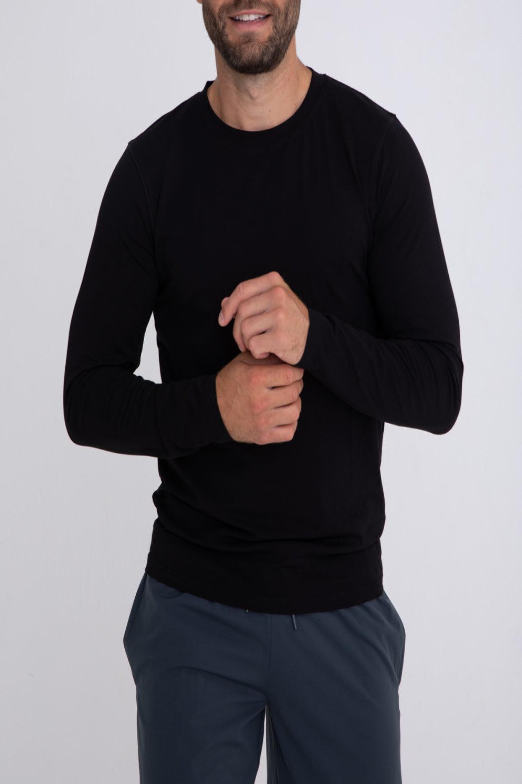 Pima Cotton Blend Long Sleeve Shirt Product Image