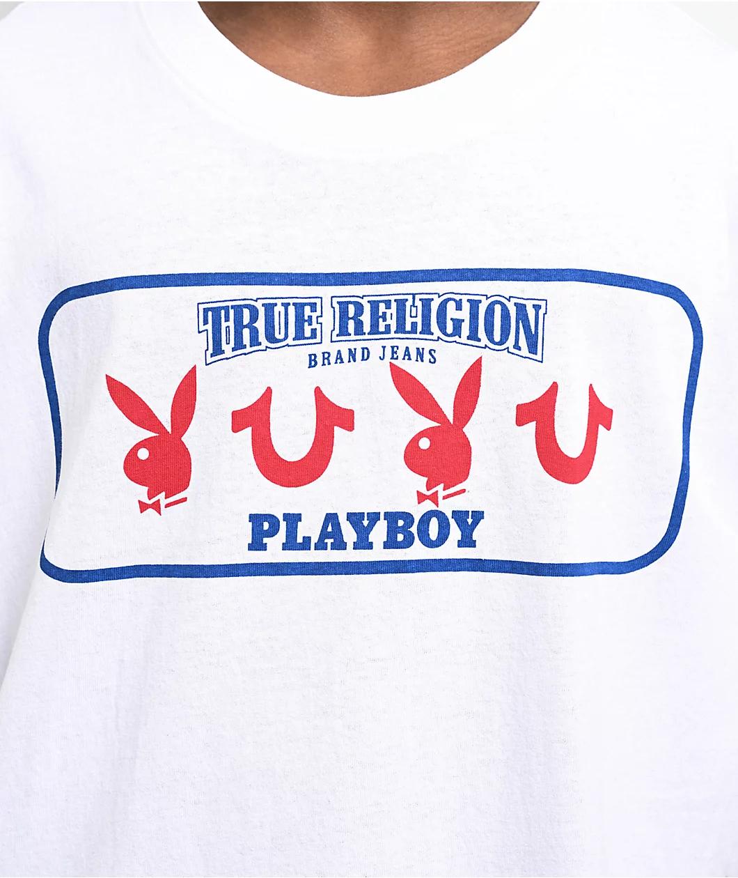 True Religion x Playboy Bunny White T-Shirt Product Image