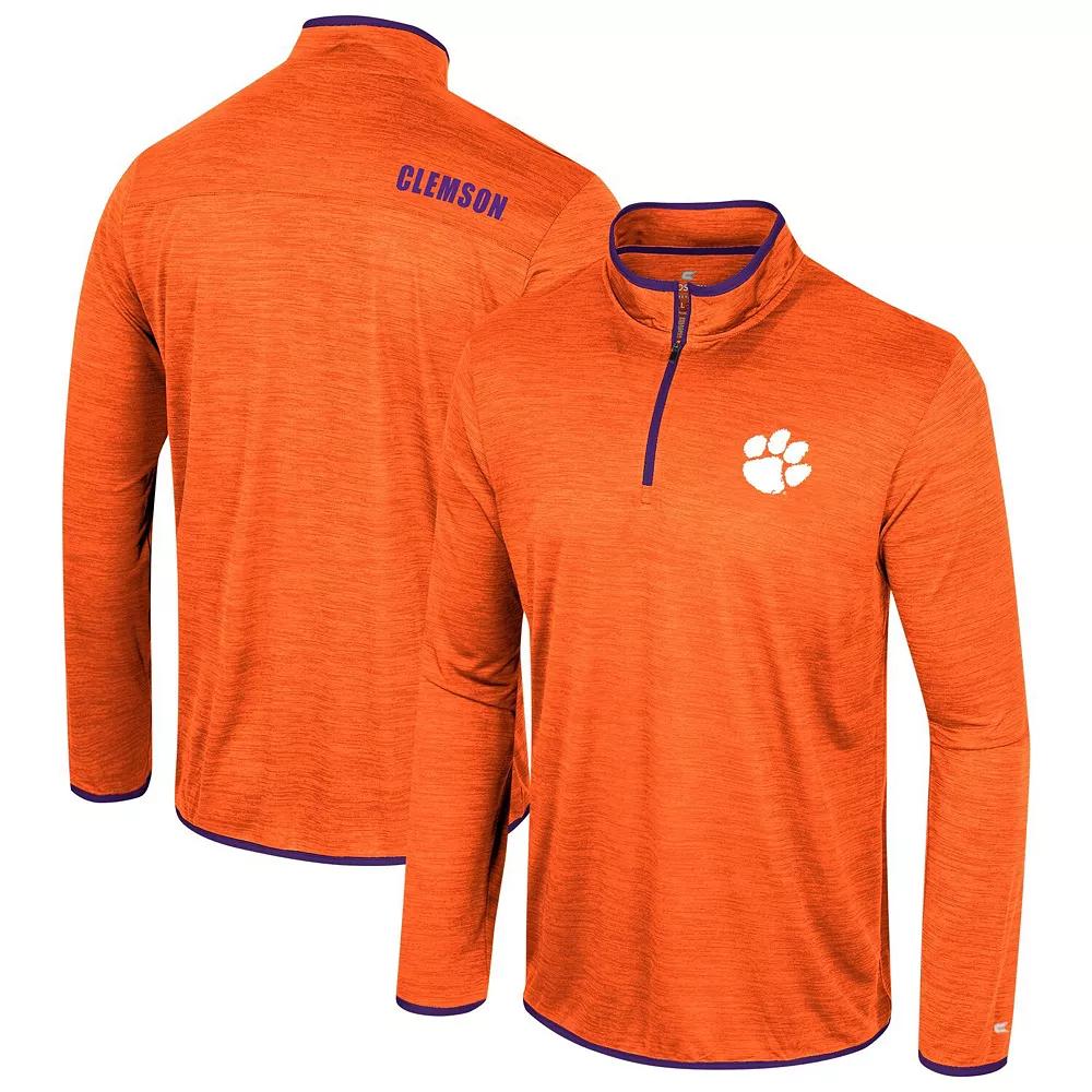 Men's Colosseum Orange Clemson Tigers Wright Quarter-Zip Windshirt, Size: XL Product Image