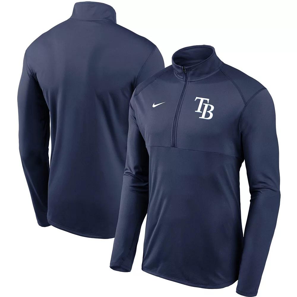 Men's Nike Royal Texas Rangers Team Logo Element Performance Half-Zip Pullover Jacket, Size: Large, Blue Product Image