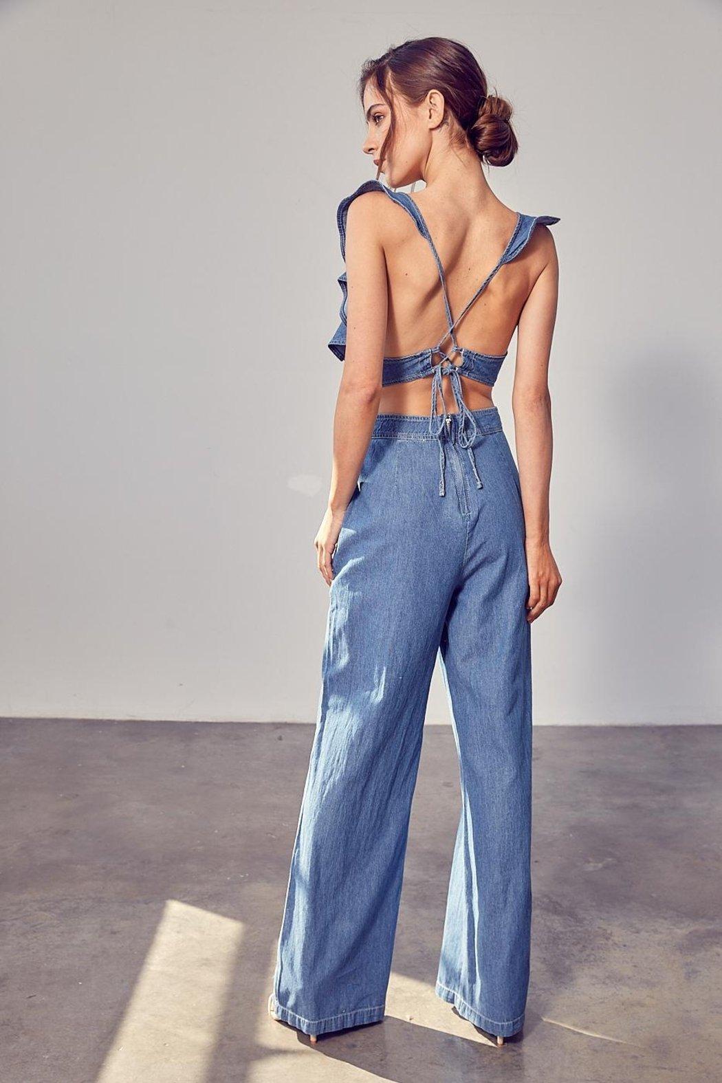 Ruffle Sleeve Jumpsuit Product Image