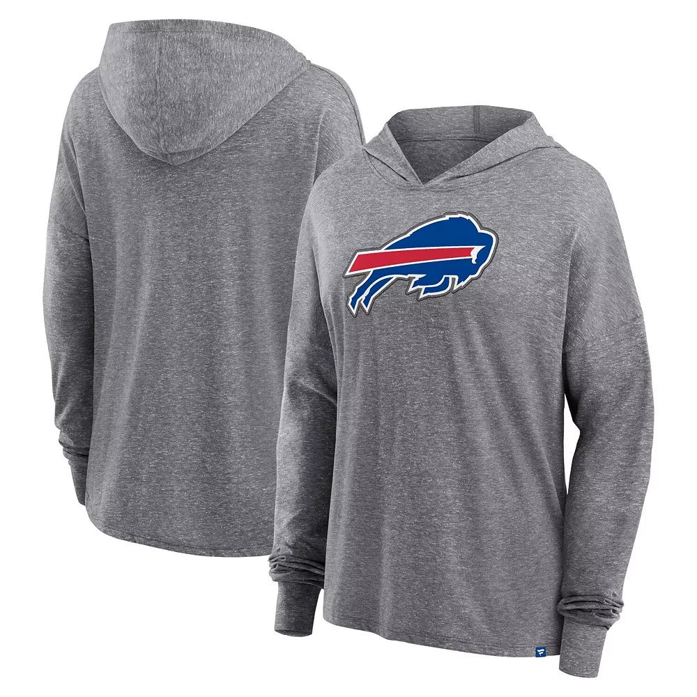 Women's Fanatics Branded Heather Gray Buffalo Bills Cozy Primary Pullover Hoodie,  Product Image