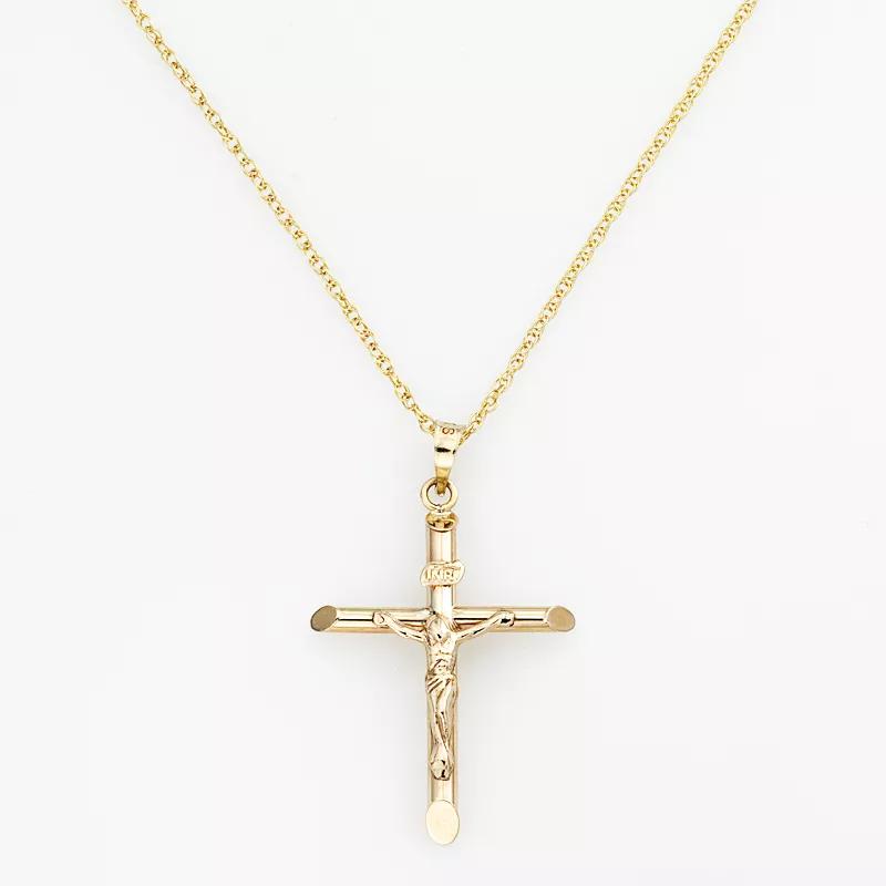 10k Gold Cross Pendant, Womens Product Image