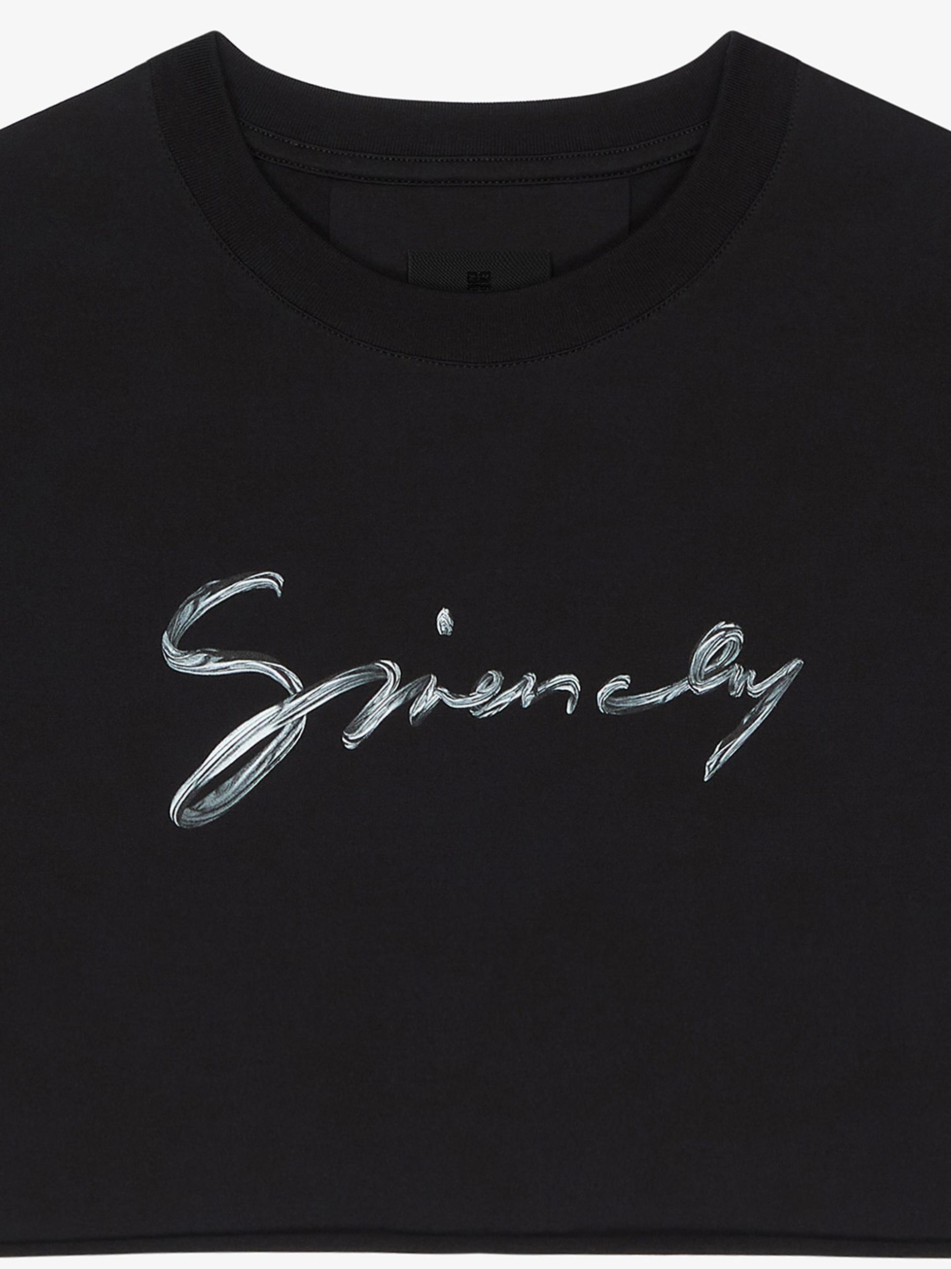 GIVENCHY cropped t-shirt in cotton Product Image