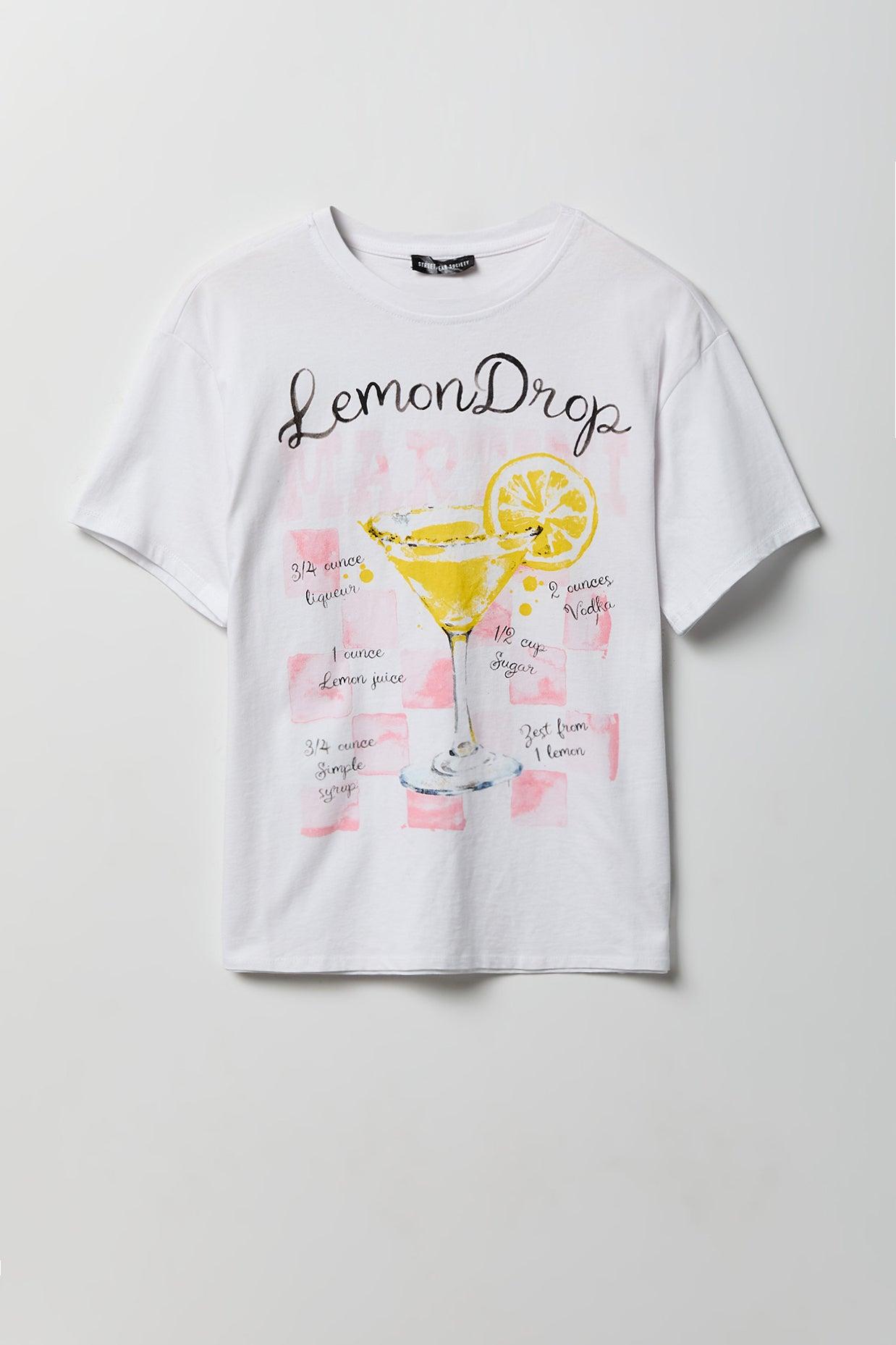 Cocktail Graphic Boyfriend T-Shirt Female Product Image