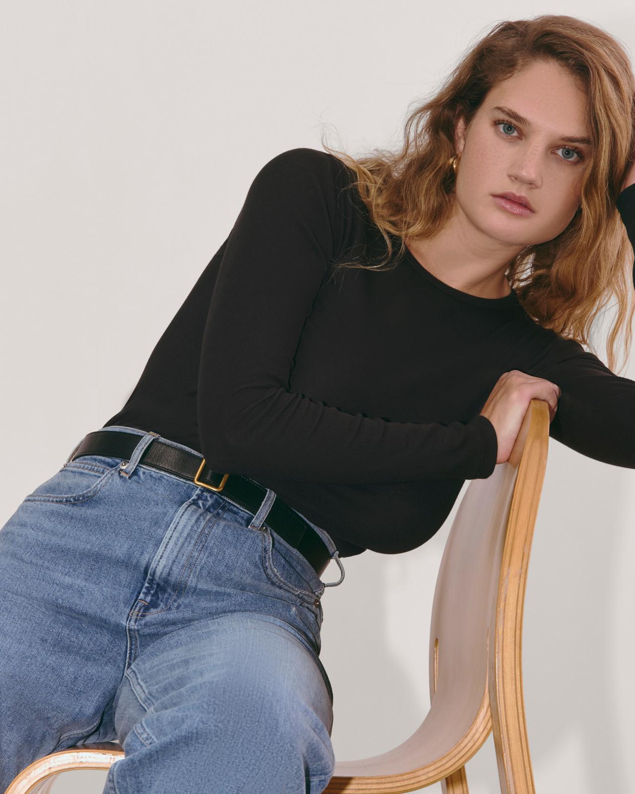 Womens Luxe Rib Long-Sleeve Crew Sweater by Everlane Product Image