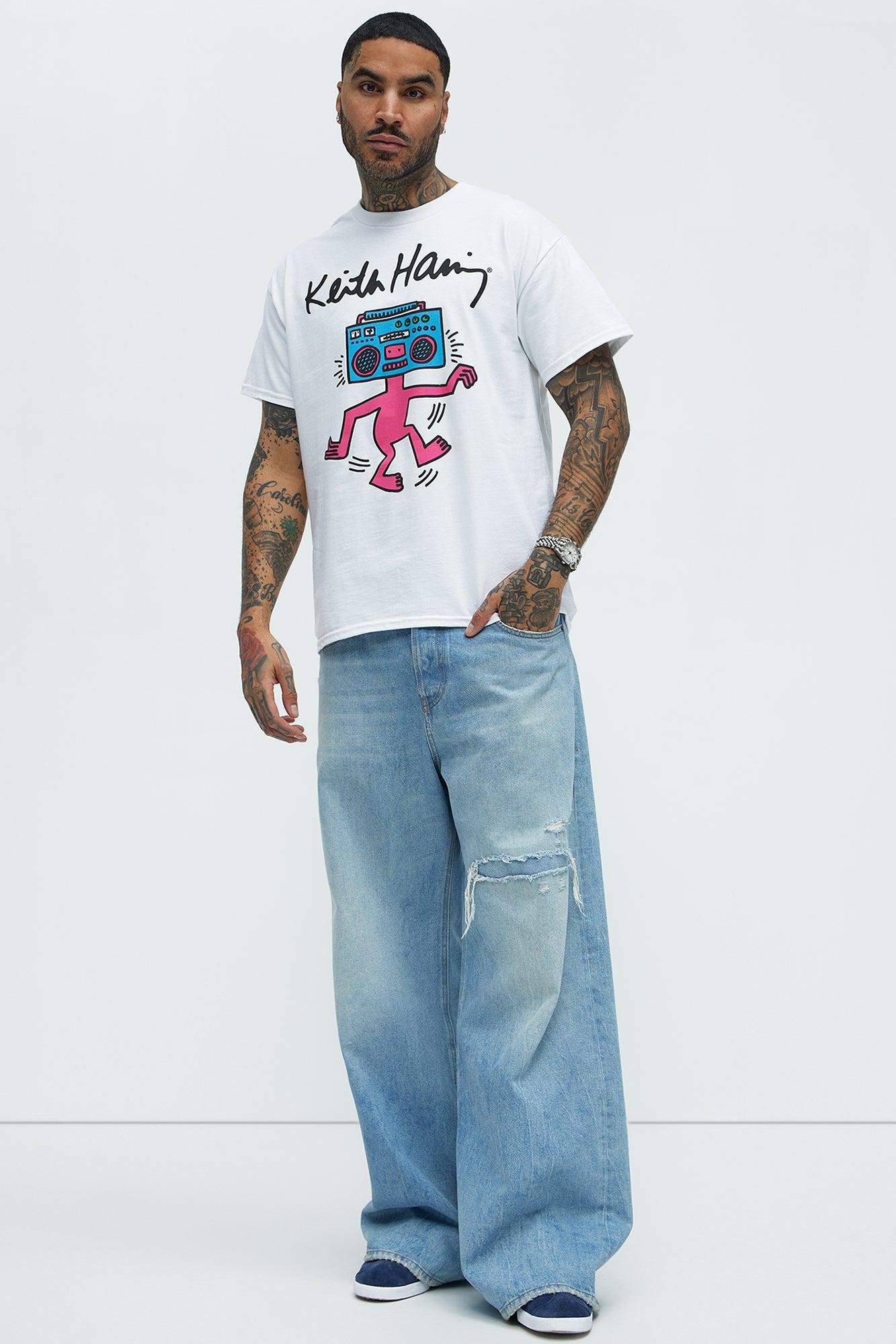 Keith Haring Short Sleeve Tee - White Product Image