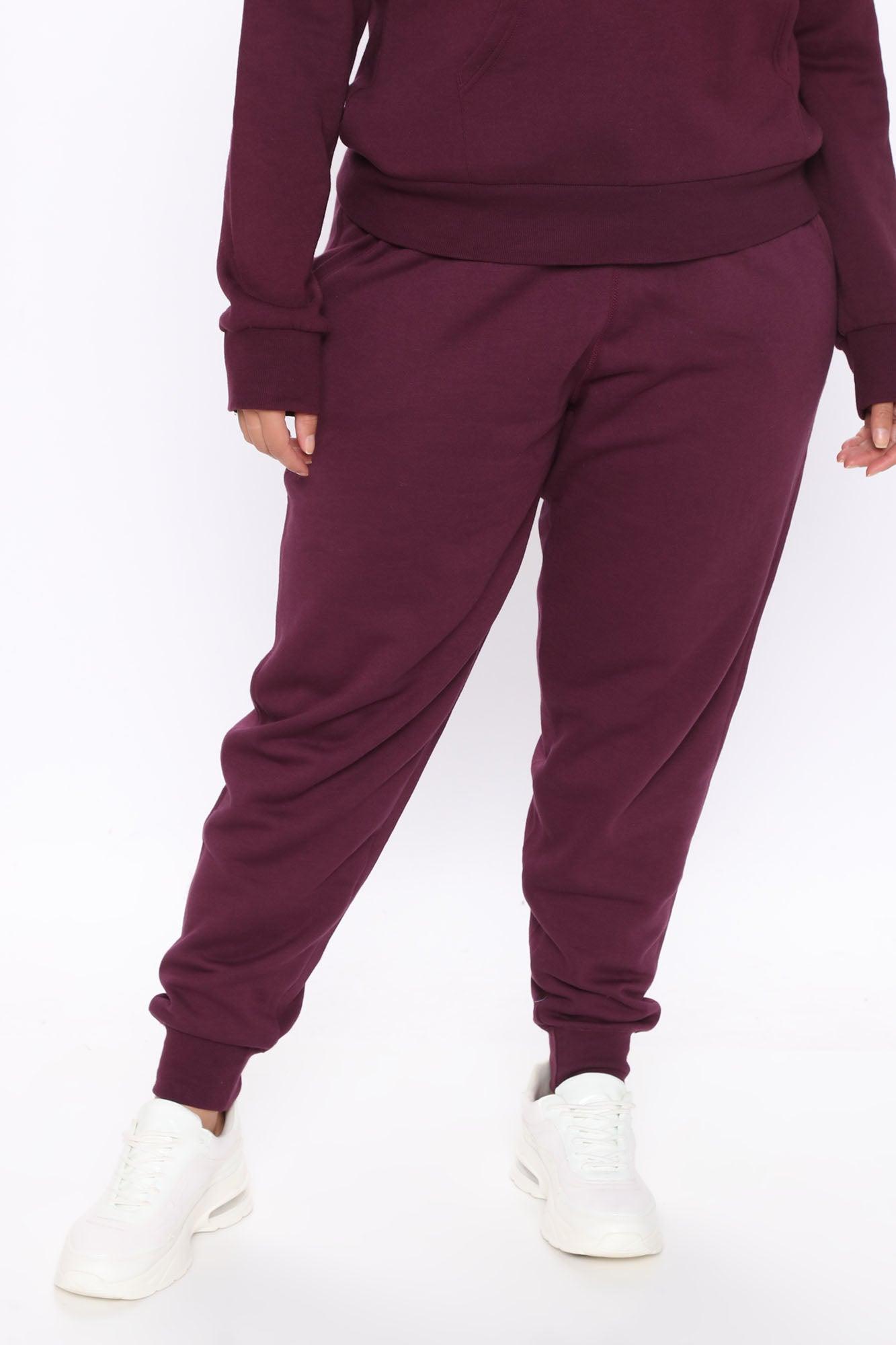 Relaxed Vibe Joggers - Plum Product Image